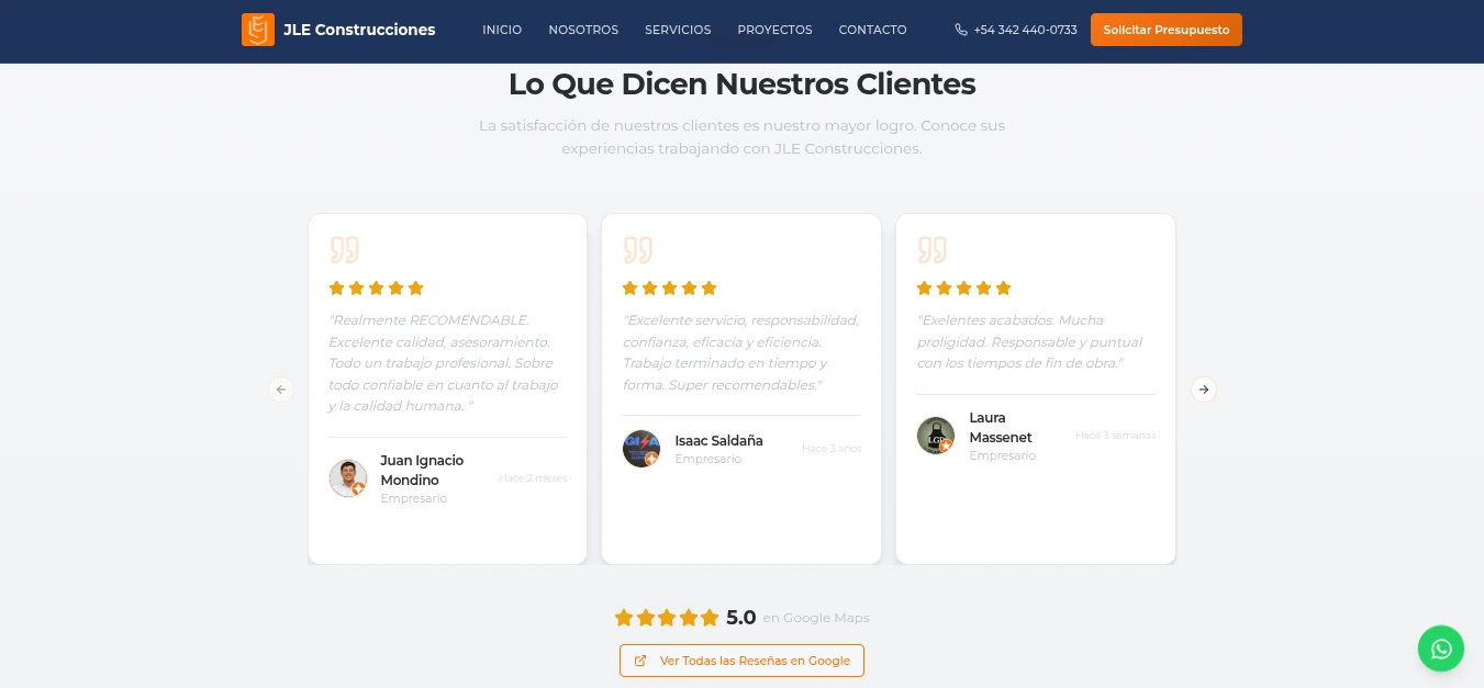 JLE Construcciones screenshot 2